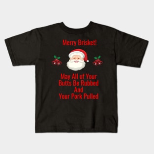 Smokin' and Jolly: Merry Brisket Tee Kids T-Shirt